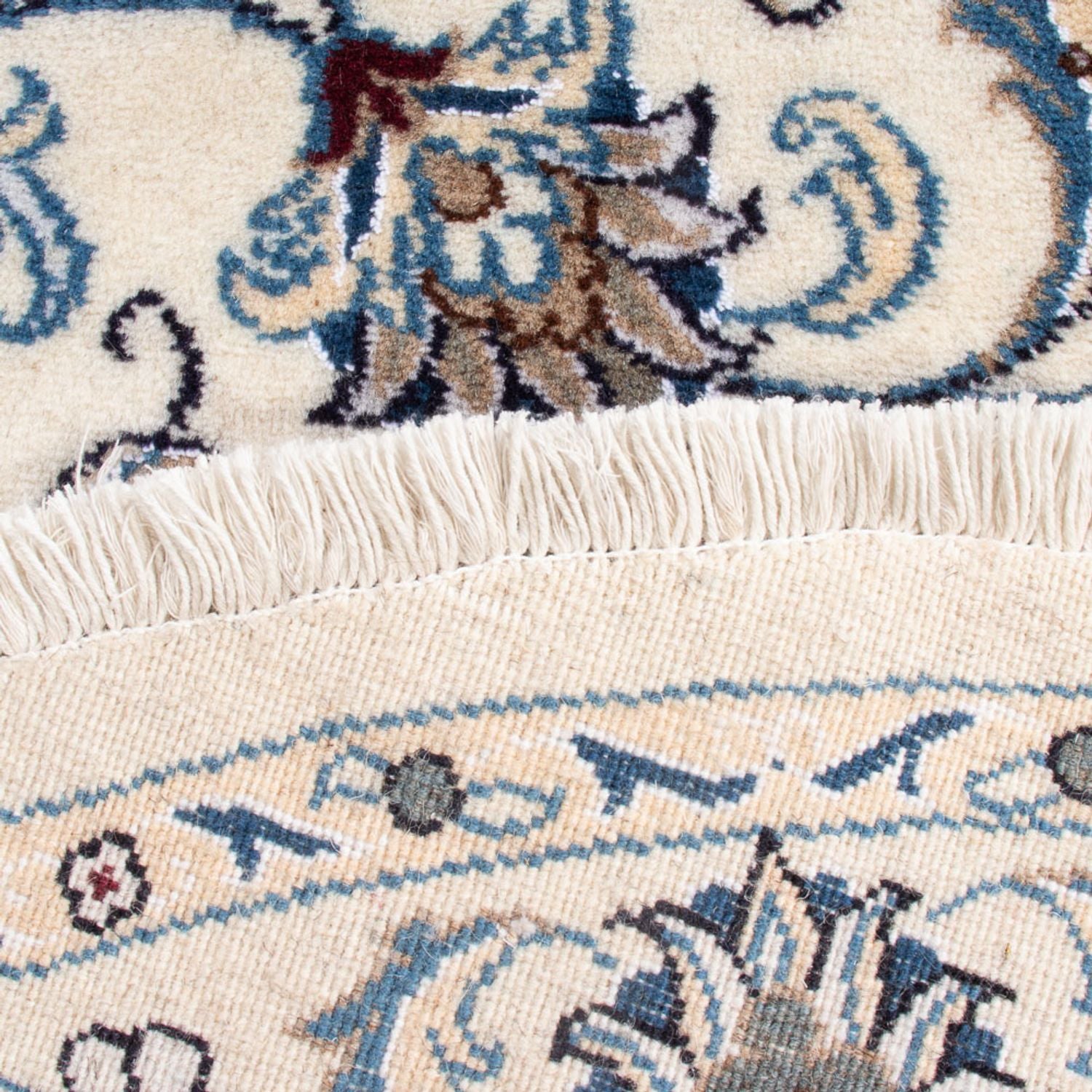 Alfombra persa - Nain redondo  - 150 x 150 cm - crema