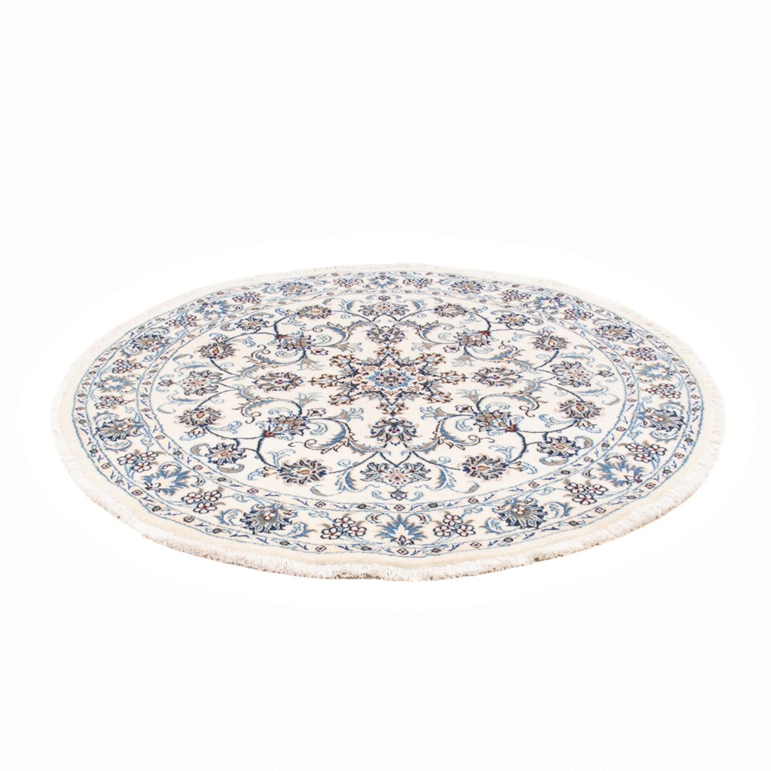 Alfombra persa - Nain redondo  - 150 x 150 cm - crema