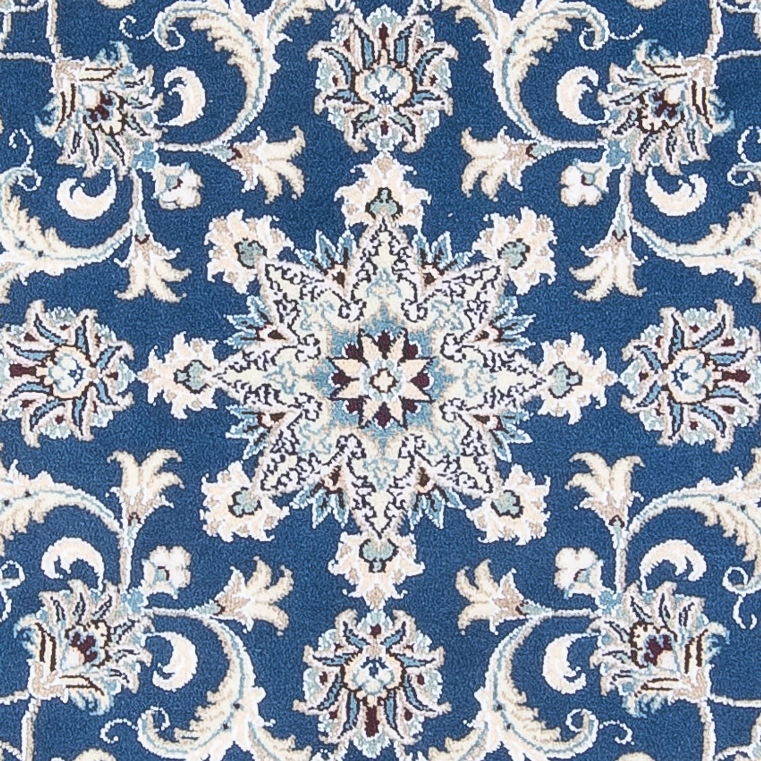Alfombra persa - Nain redondo  - 150 x 150 cm - azul