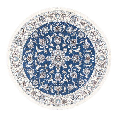 Nain Alfombra 150x150cm - Alfombra persa - azul