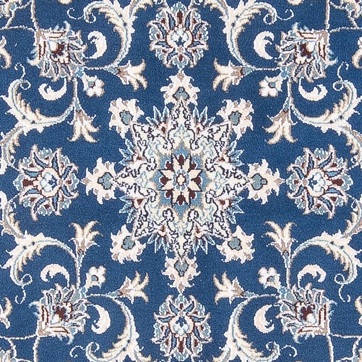 Alfombra persa - Nain redondo  - 150 x 150 cm - azul