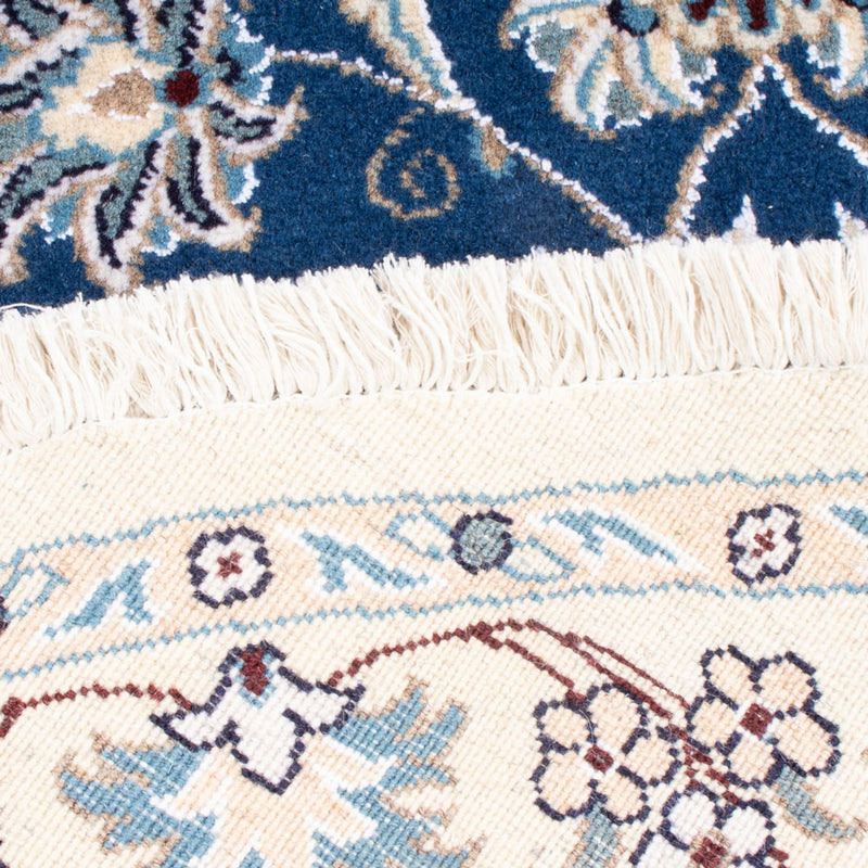 Alfombra persa - Nain redondo  - 150 x 150 cm - azul