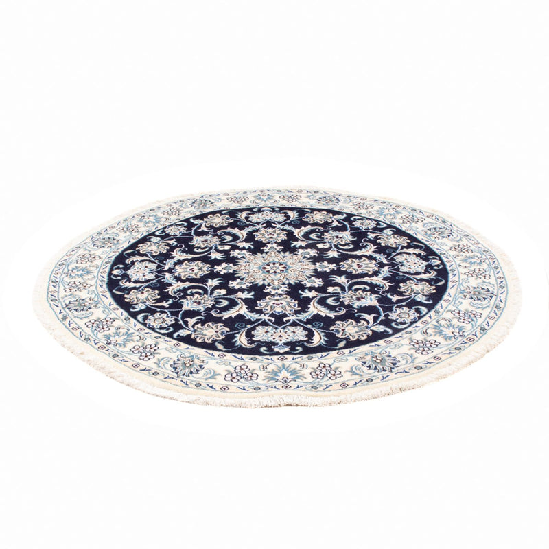 Alfombra persa - Nain redondo  - 150 x 150 cm - azul oscuro