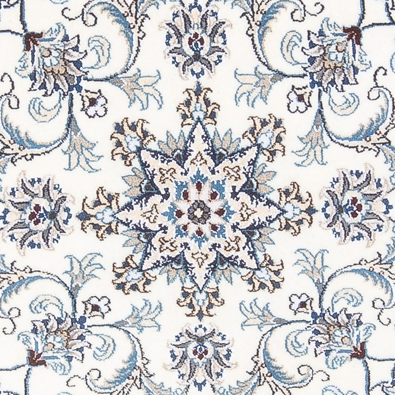 Alfombra persa - Nain redondo  - 150 x 150 cm - crema