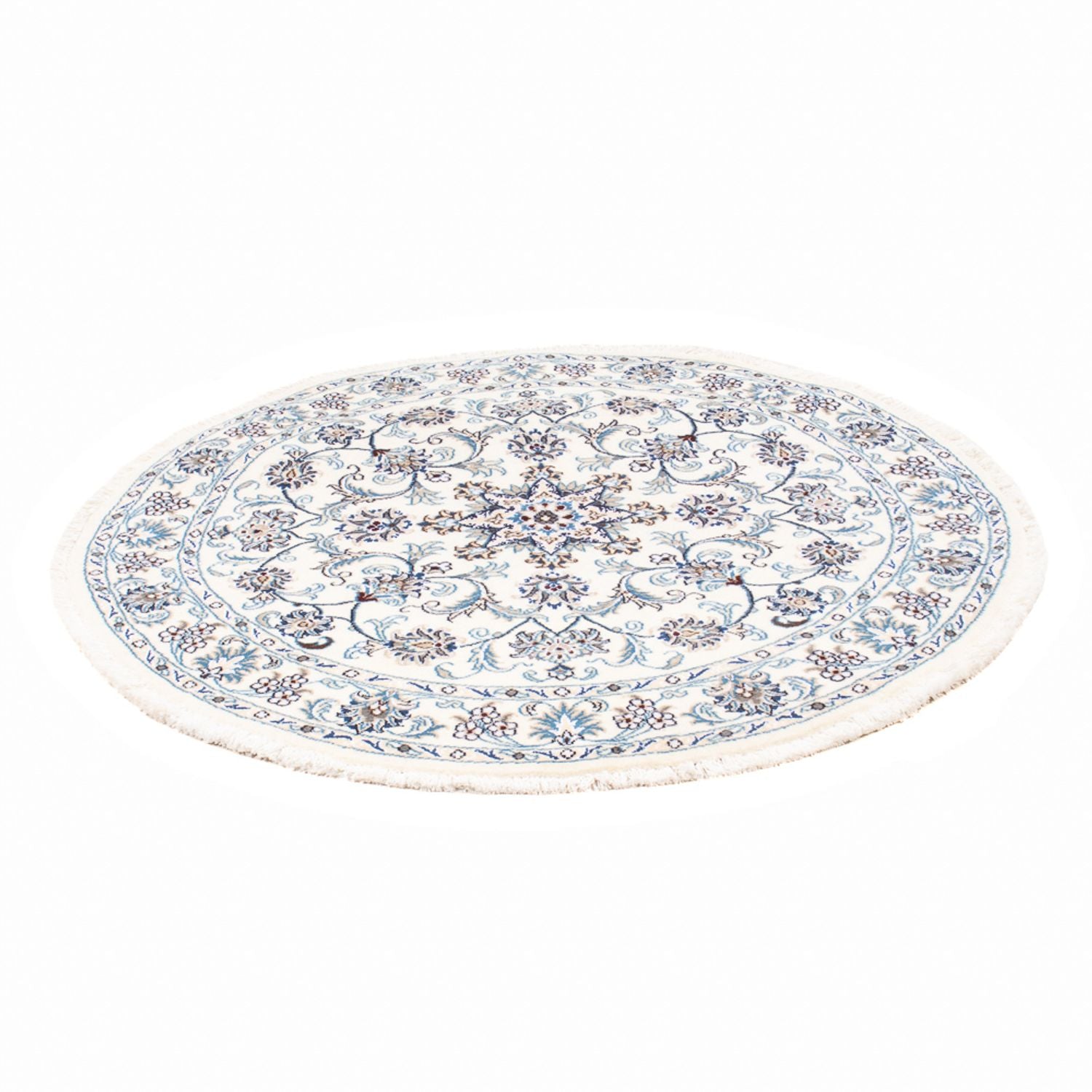 Alfombra persa - Nain redondo  - 150 x 150 cm - crema
