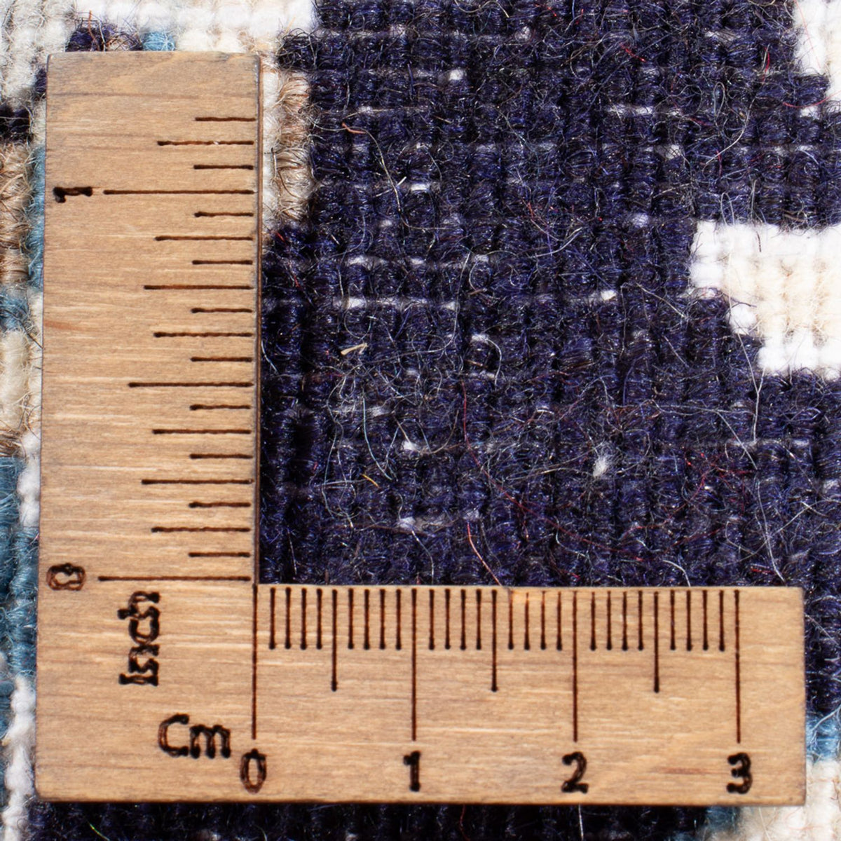 Alfombra Persa - Nain - Real - 90 x 60 cm - azul oscuro