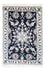 Alfombra Persa - Nain - Real - 90 x 60 cm - azul oscuro