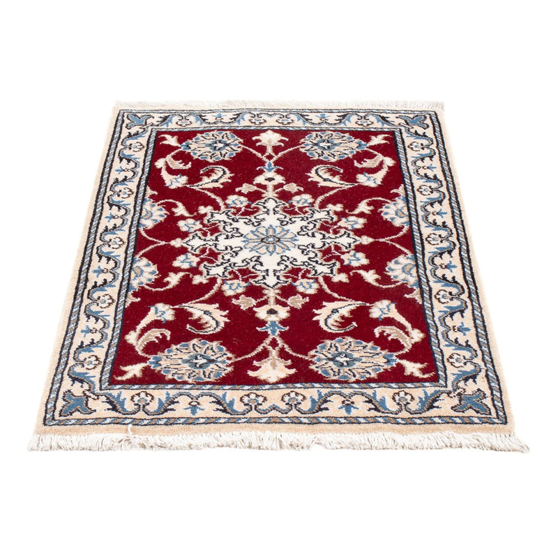 Alfombra Persa - Nain - Real - 90 x 60 cm - rojo