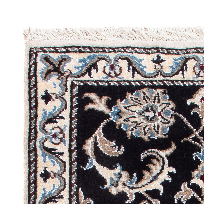 Alfombra Persa - Nain - Real - 90 x 60 cm - azul oscuro