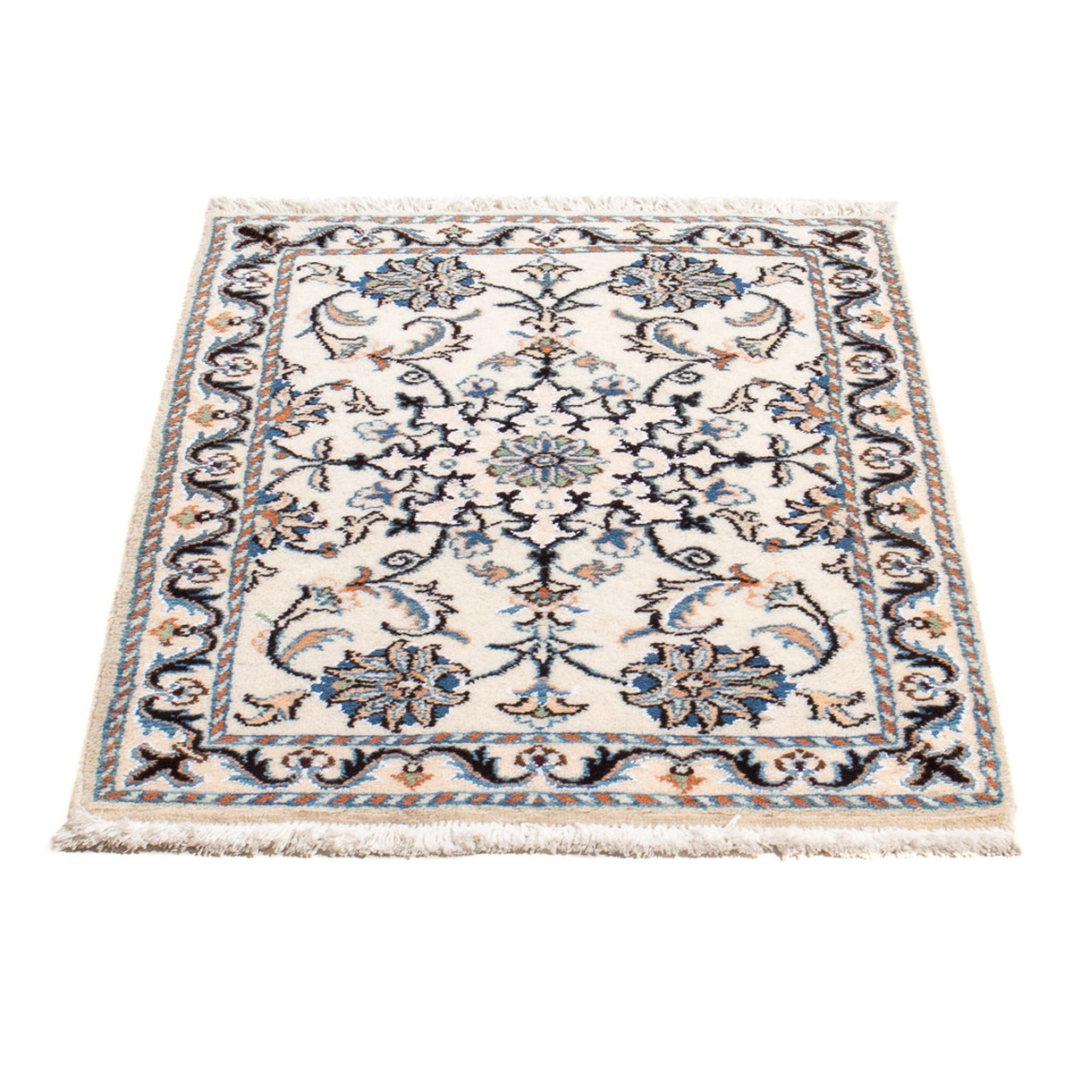 Alfombra Persa - Nain - Real - 90 x 60 cm - crema