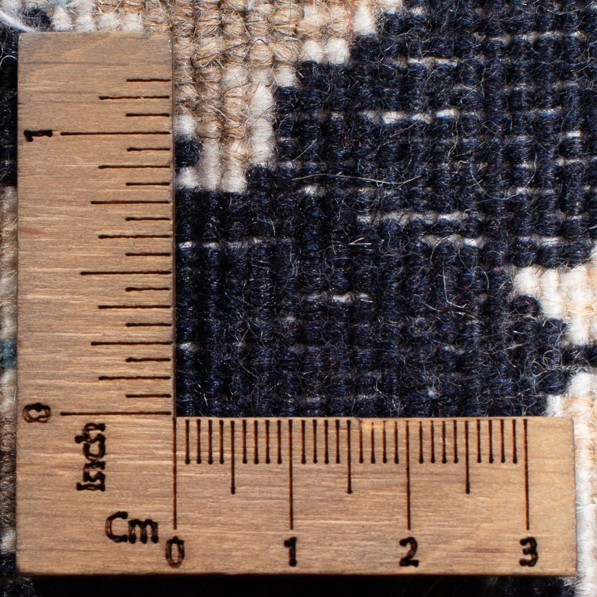 Alfombra Persa - Nain - Real - 90 x 60 cm - azul oscuro