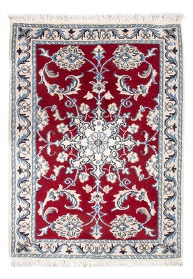 Alfombra Persa - Nain - Real - 90 x 60 cm - rojo