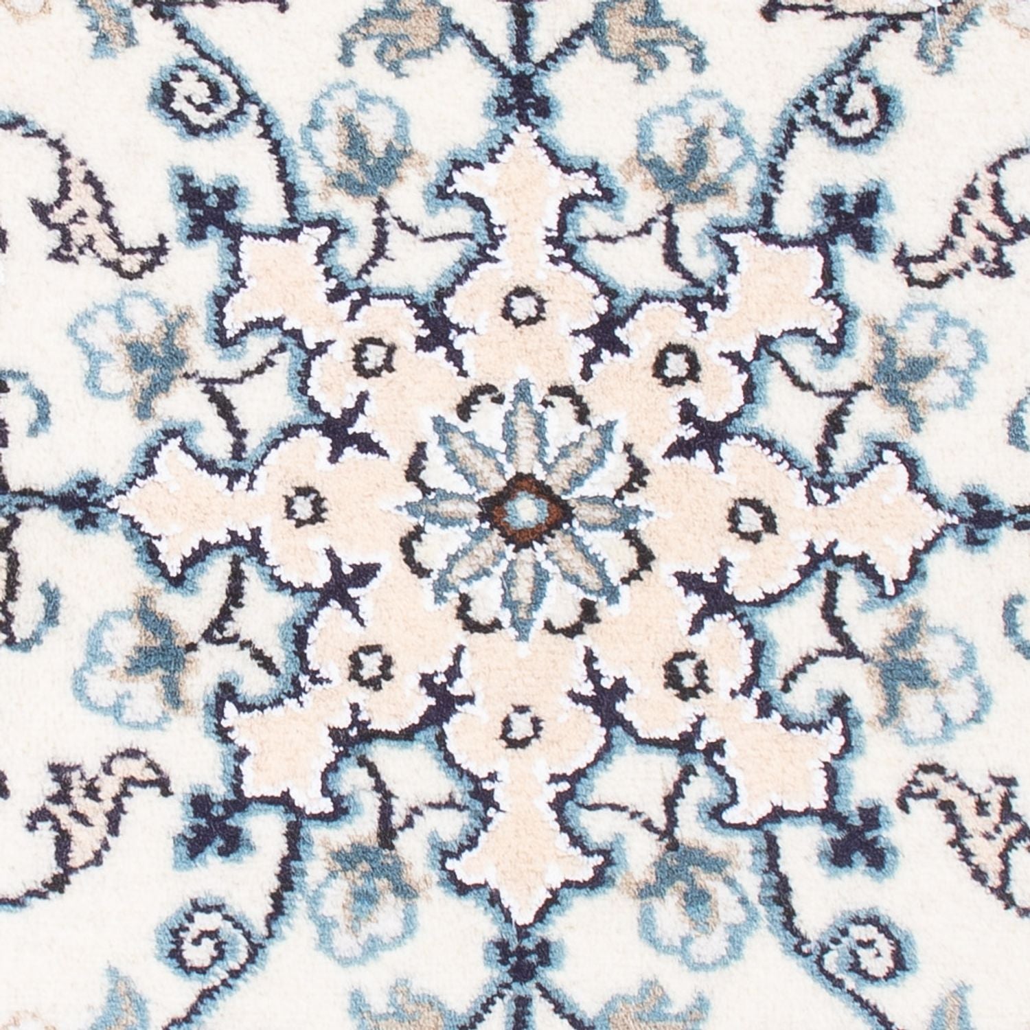 Alfombra Persa - Nain - Real - 90 x 60 cm - crema
