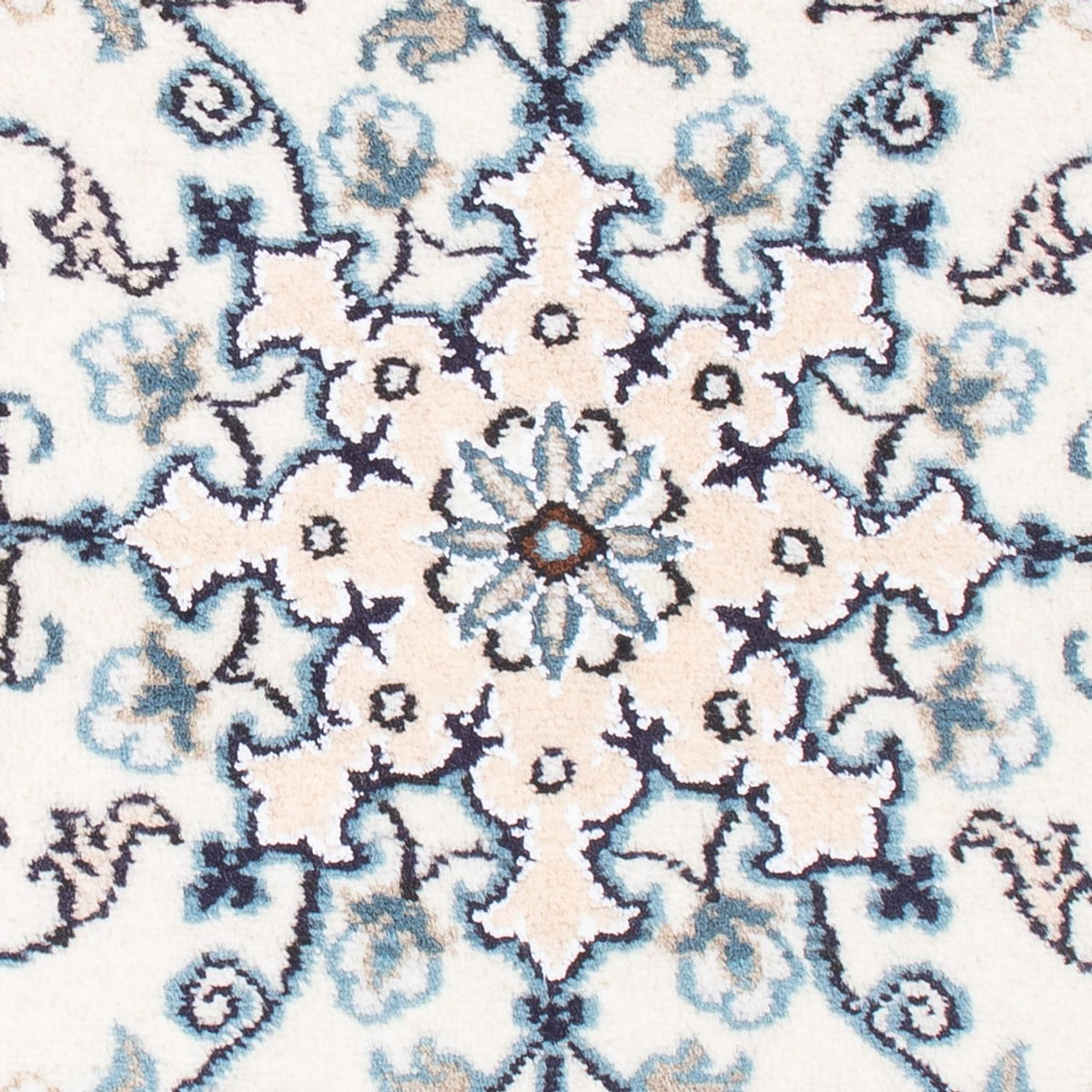 Alfombra Persa - Nain - Real - 90 x 60 cm - crema