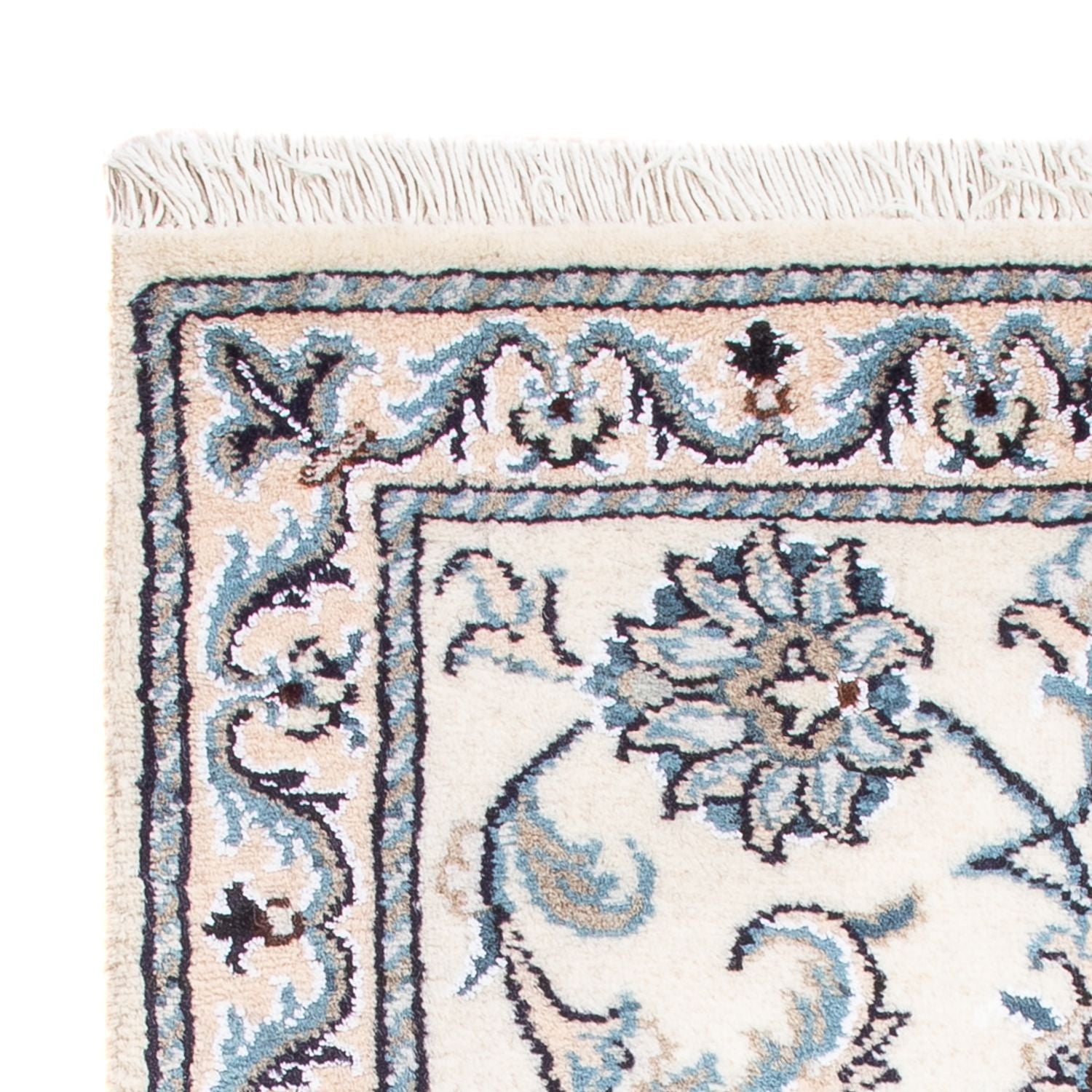 Alfombra Persa - Nain - Real - 90 x 60 cm - crema
