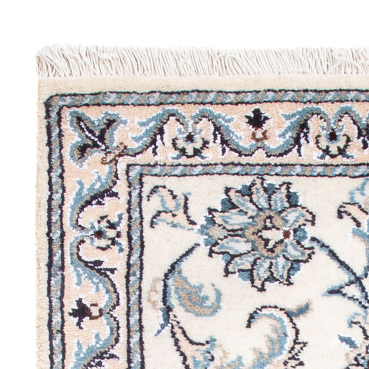 Alfombra Persa - Nain - Real - 90 x 60 cm - crema