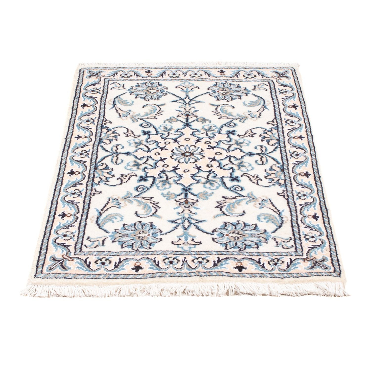 Alfombra Persa - Nain - Real - 90 x 60 cm - crema