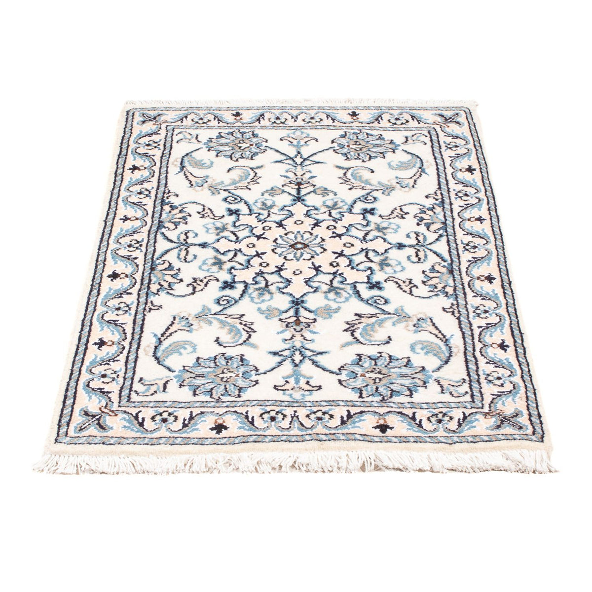 Alfombra Persa - Nain - Real - 90 x 60 cm - crema