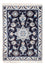 Alfombra Persa - Nain - Real - 90 x 60 cm - azul oscuro