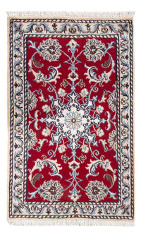 Alfombra Persa - Nain - Real - 90 x 60 cm - rojo
