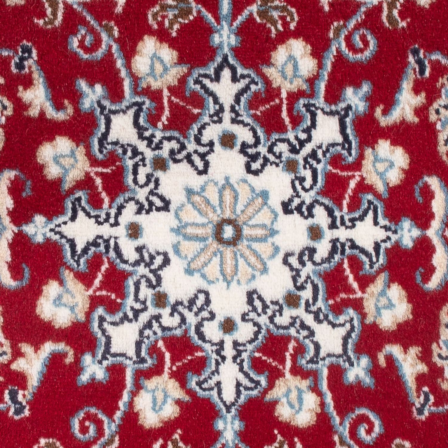 Alfombra Persa - Nain - Real - 90 x 60 cm - rojo
