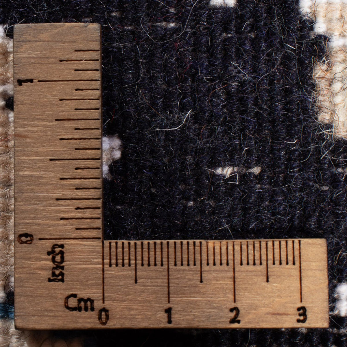 Alfombra Persa - Nain - Real - 90 x 60 cm - azul oscuro