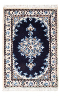 Alfombra Persa - Nain - Real - 60 x 40 cm - azul oscuro