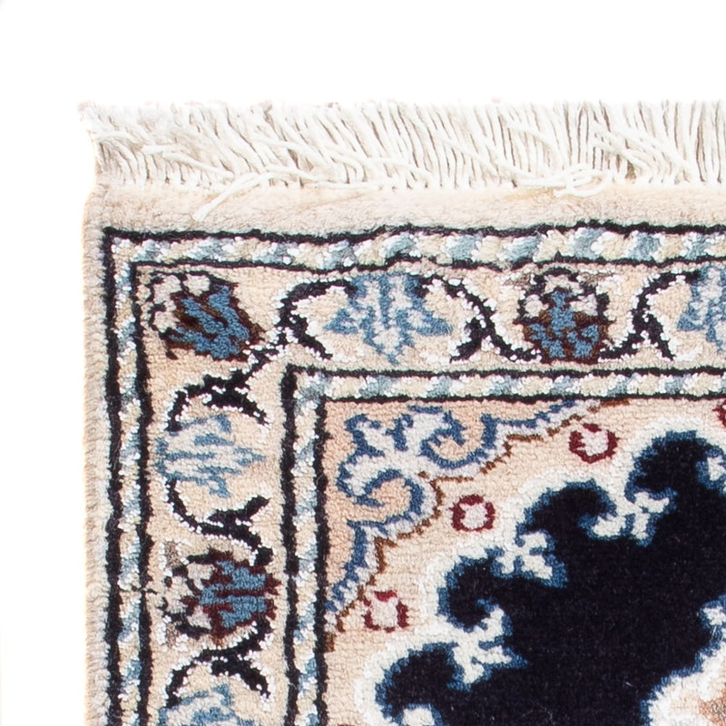 Alfombra Persa - Nain - Real - 60 x 40 cm - azul oscuro