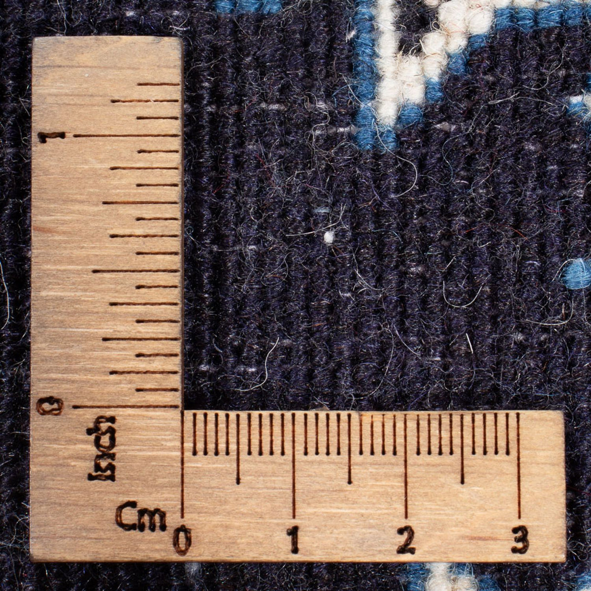 Alfombra Persa - Nain - Real - 60 x 40 cm - azul oscuro