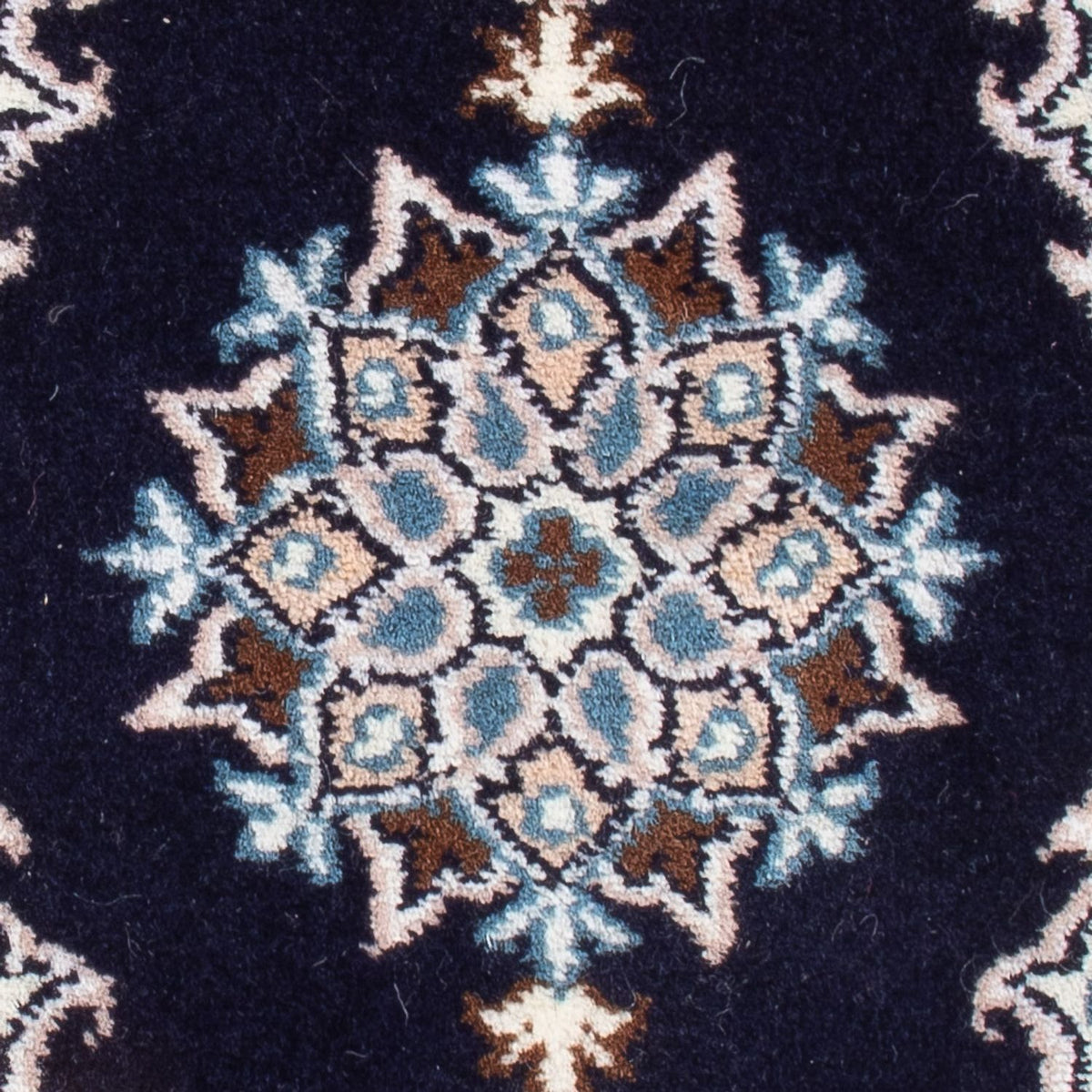 Alfombra Persa - Nain - Real - 60 x 40 cm - azul oscuro