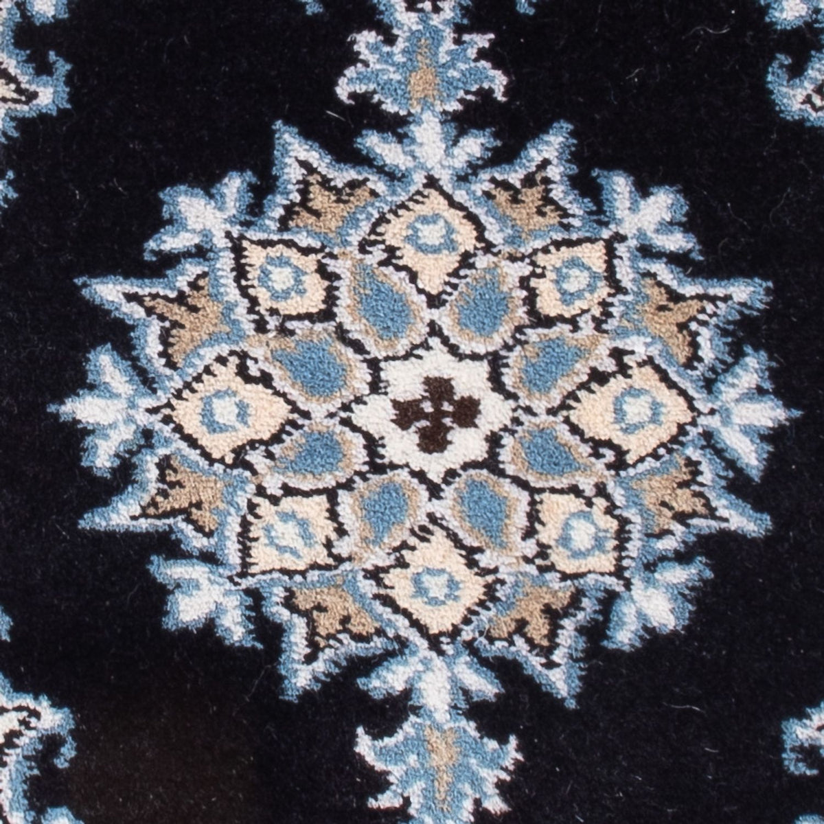 Alfombra Persa - Nain - Real - 60 x 40 cm - azul oscuro