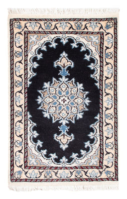 Alfombra Persa - Nain - Real - 60 x 40 cm - azul oscuro