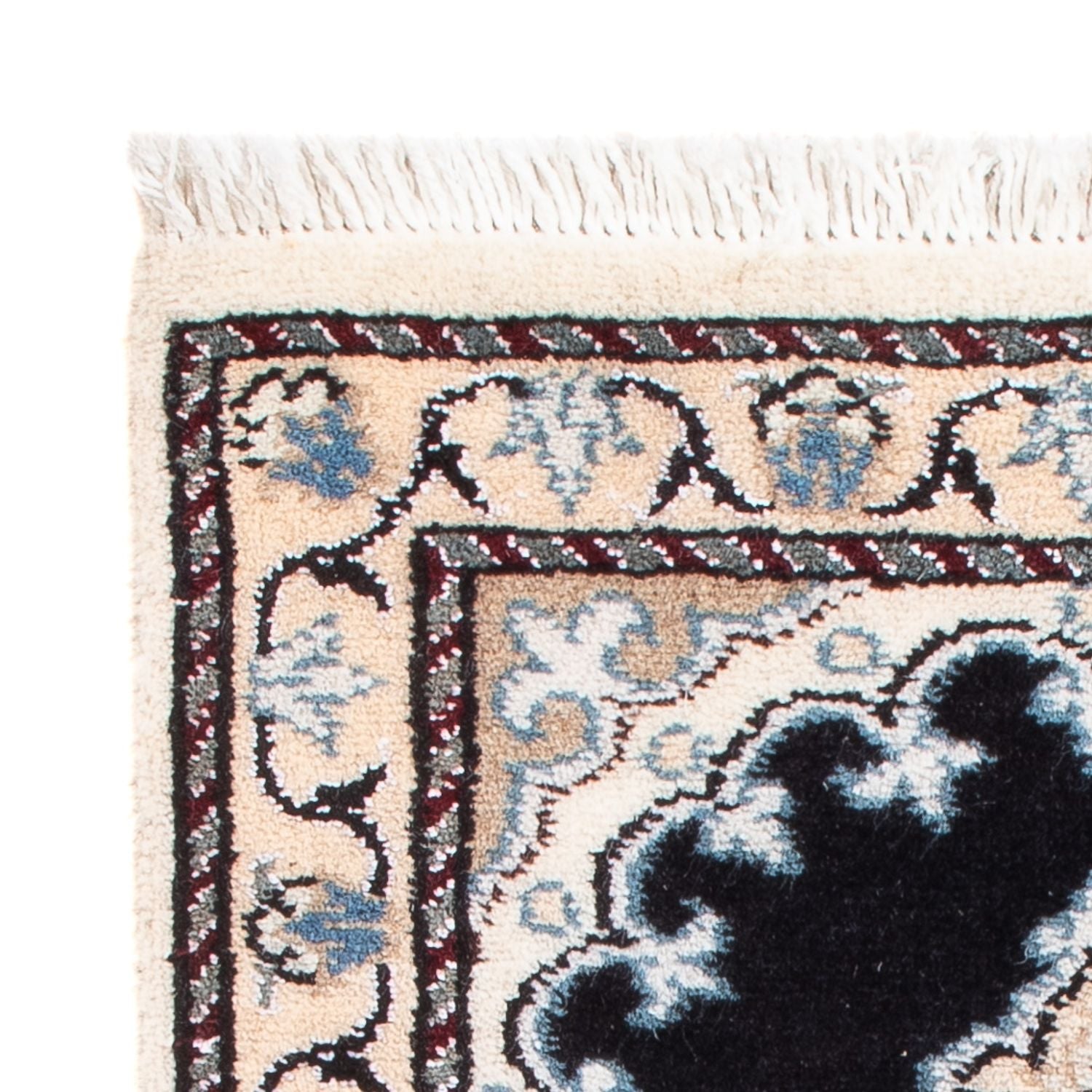 Alfombra Persa - Nain - Real - 60 x 40 cm - azul oscuro