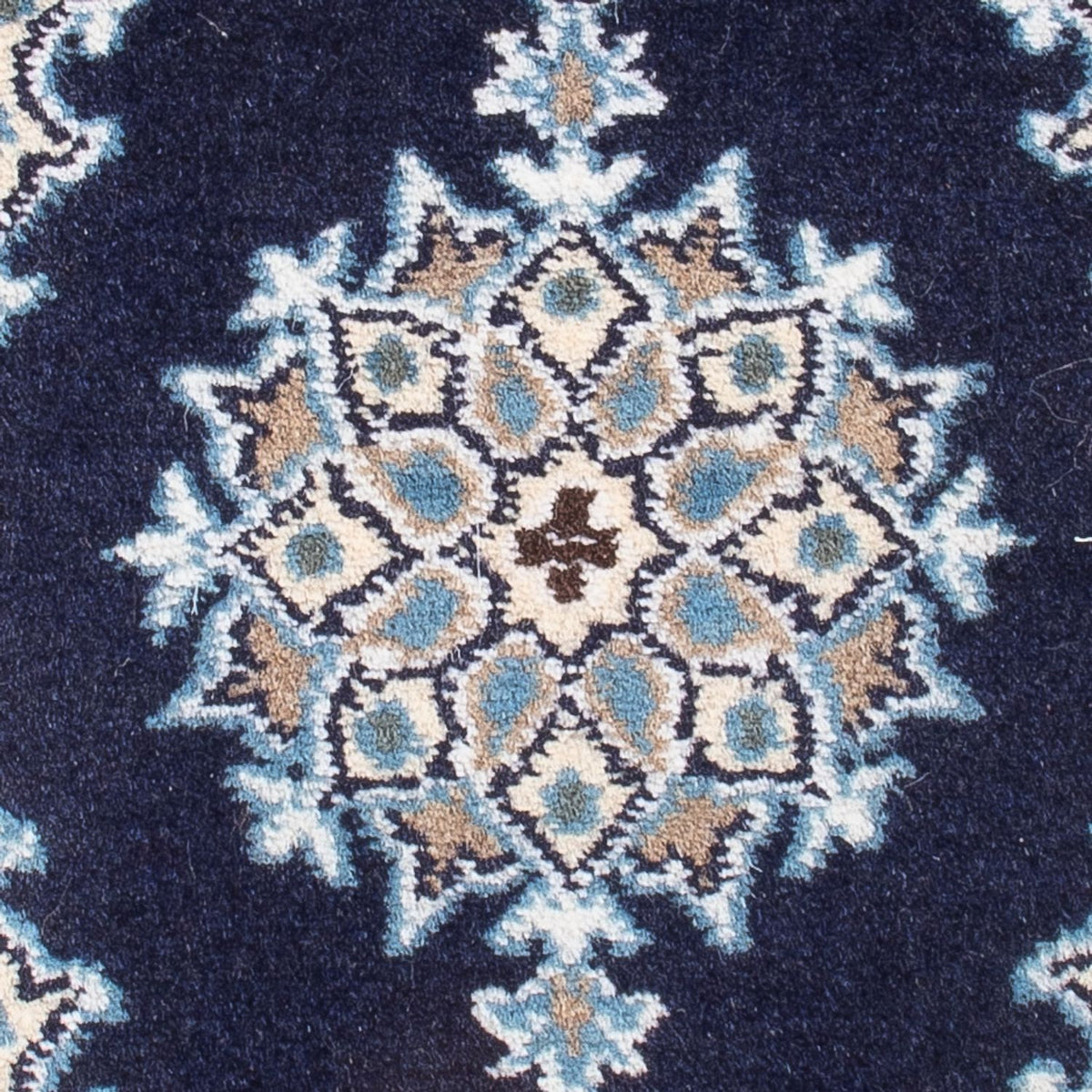 Alfombra Persa - Nain - Real - 60 x 40 cm - azul oscuro
