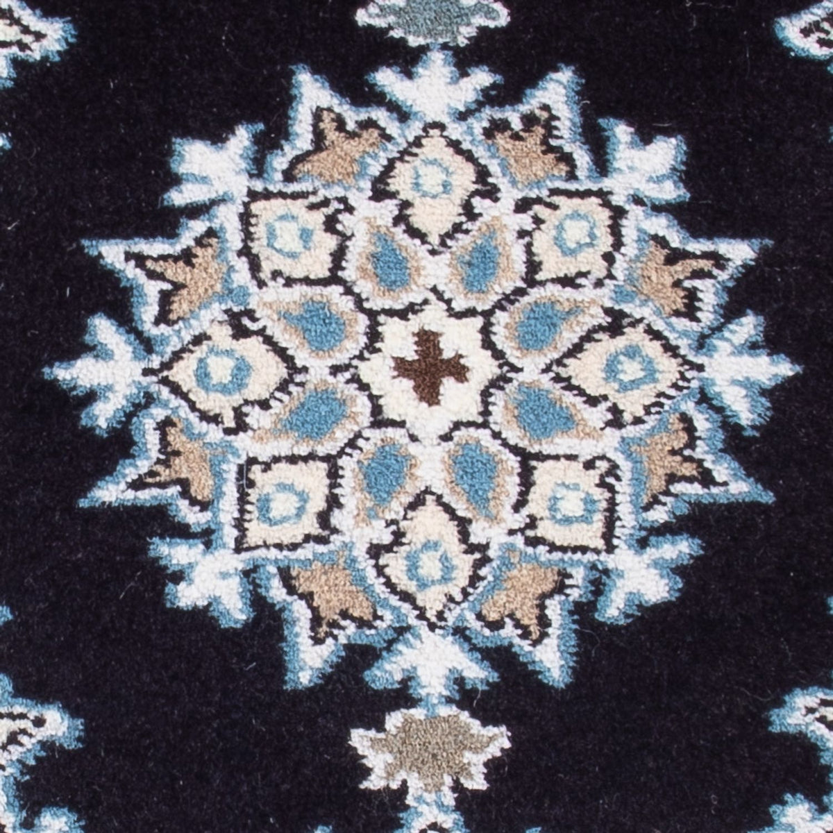 Alfombra Persa - Nain - Real - 60 x 40 cm - azul oscuro