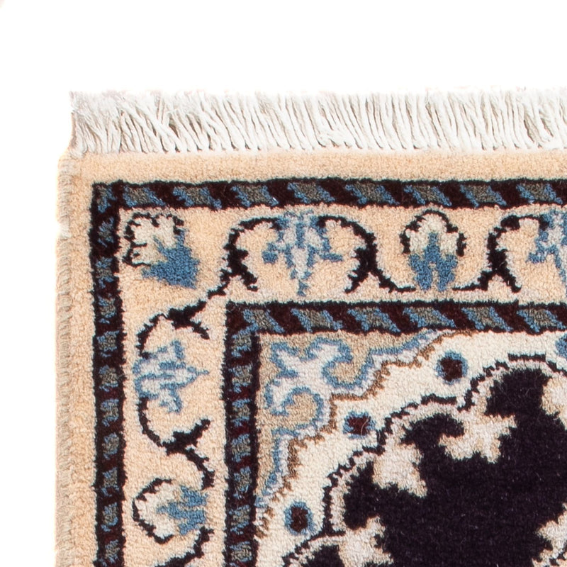 Alfombra Persa - Nain - Real - 60 x 40 cm - azul oscuro
