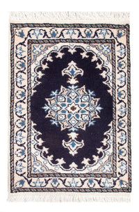 Alfombra Persa - Nain - Real - 60 x 40 cm - azul oscuro
