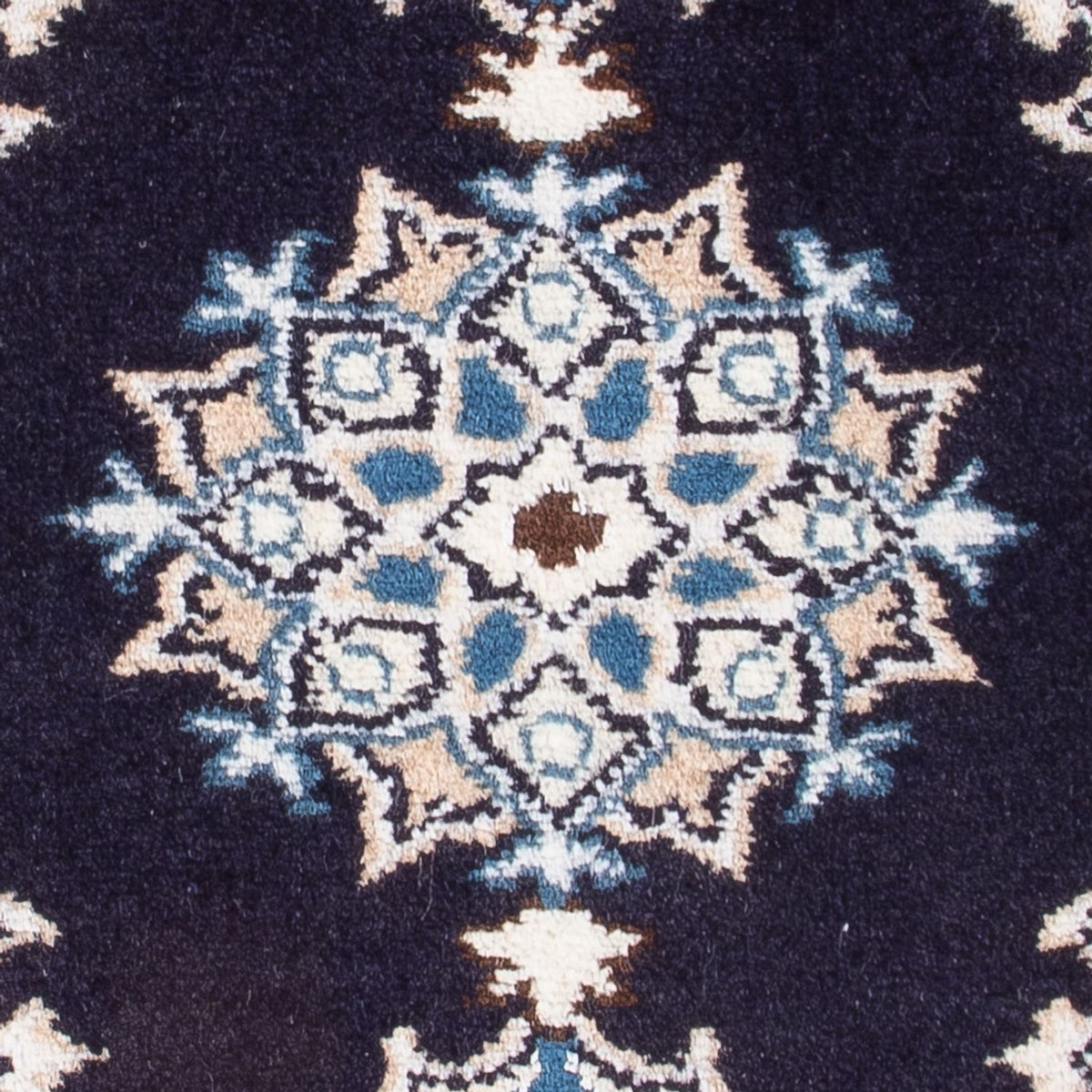 Alfombra Persa - Nain - Real - 60 x 40 cm - azul oscuro