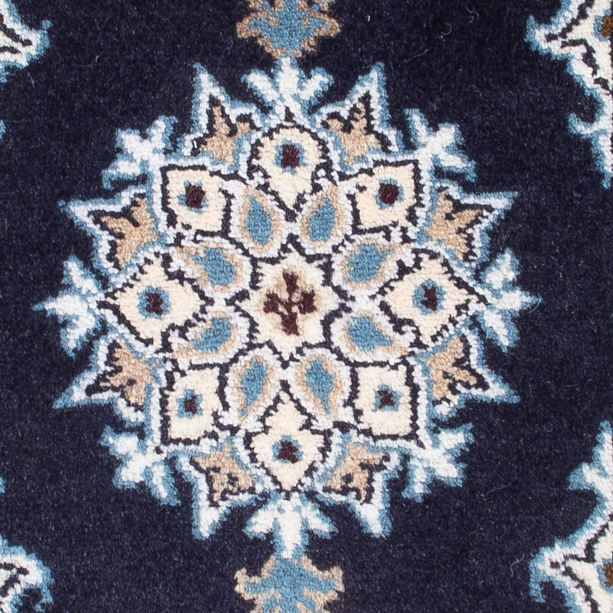 Alfombra Persa - Nain - Real - 60 x 40 cm - azul oscuro