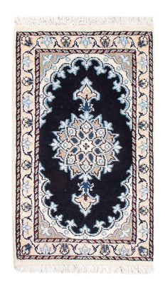 Alfombra Persa - Nain - Real - 60 x 40 cm - azul oscuro