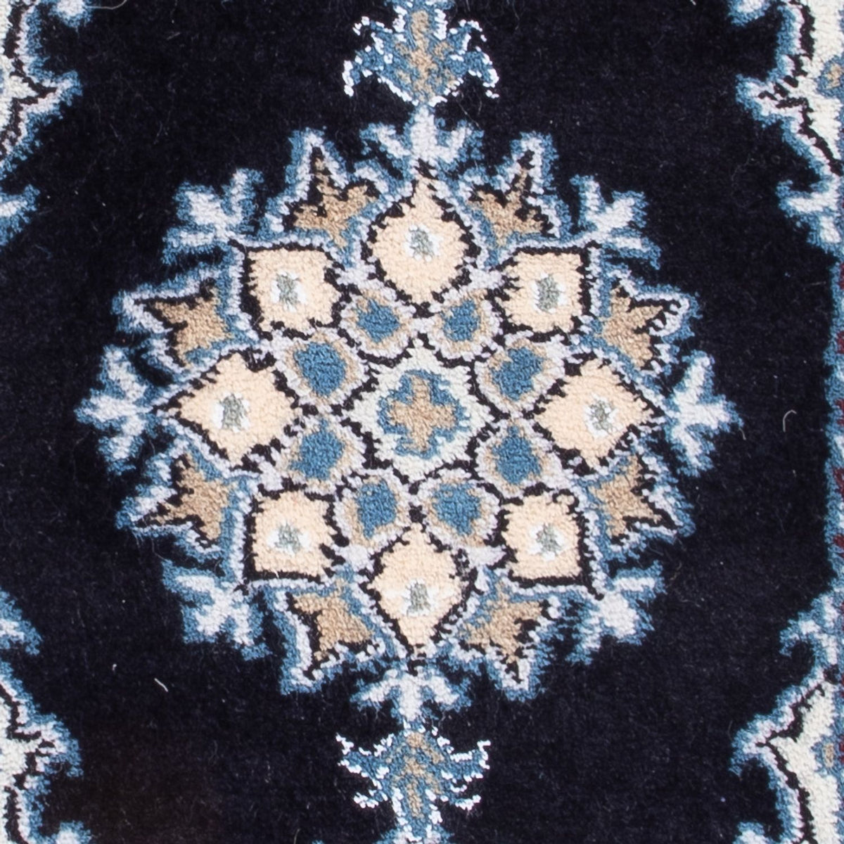 Alfombra Persa - Nain - Real - 60 x 40 cm - azul oscuro