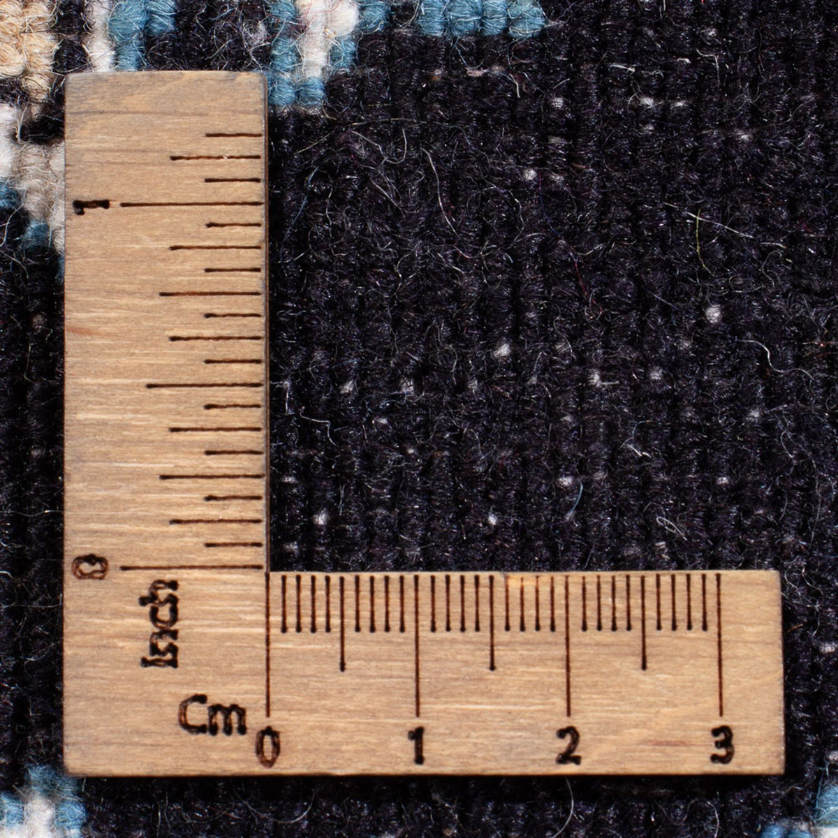 Alfombra Persa - Nain - Real - 60 x 40 cm - azul oscuro