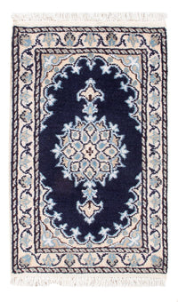 Alfombra Persa - Nain - Real - 60 x 40 cm - azul oscuro