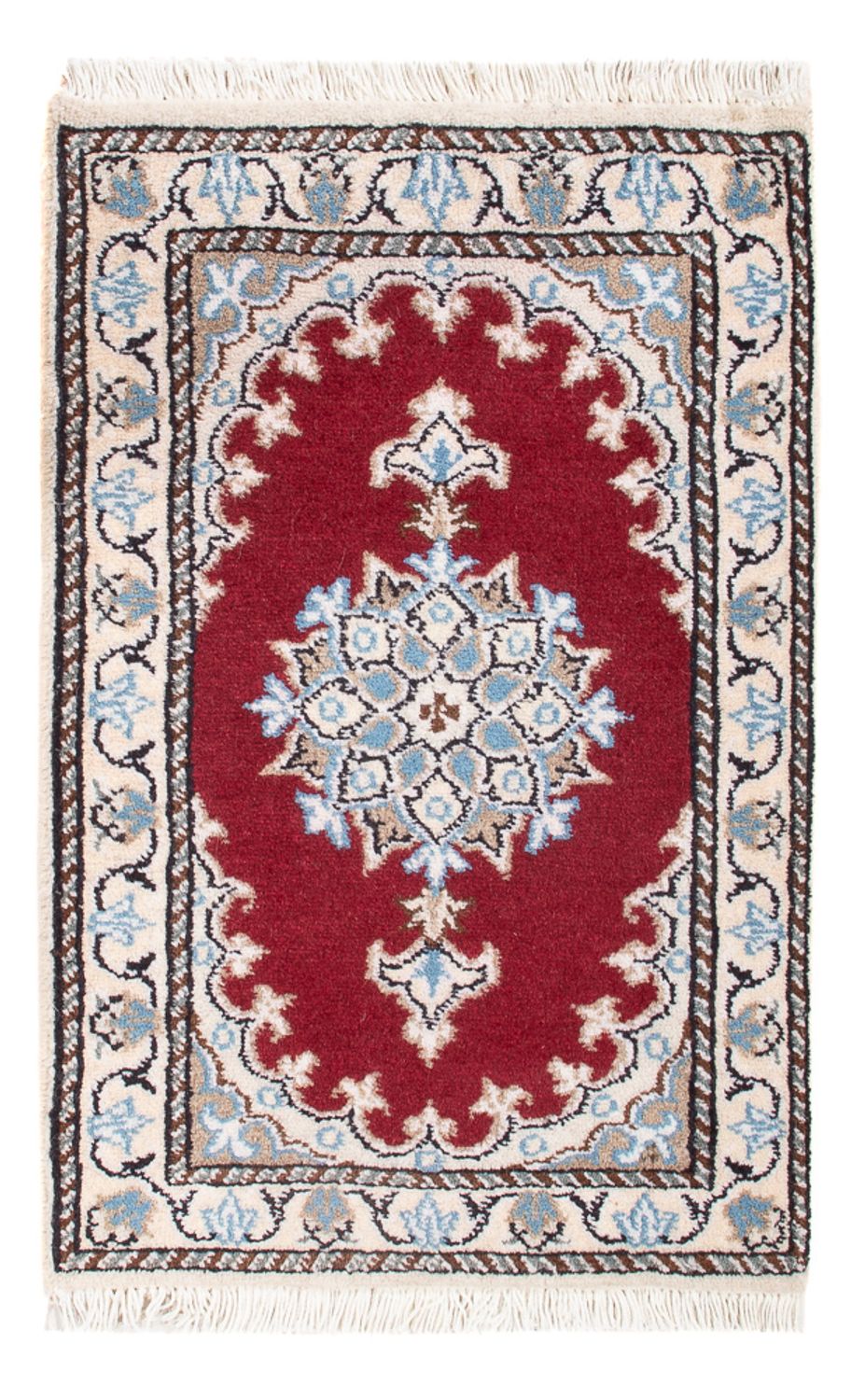 Alfombra Persa - Nain - Real - 60 x 40 cm - rojo