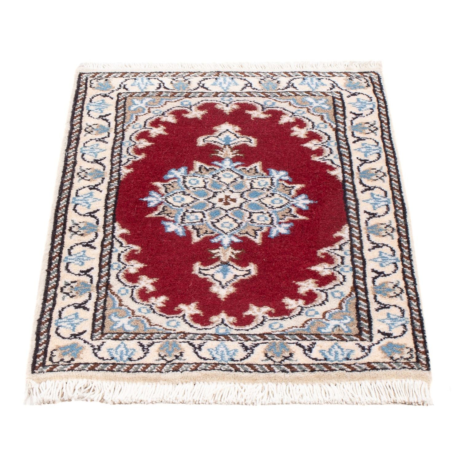 Alfombra Persa - Nain - Real - 60 x 40 cm - rojo