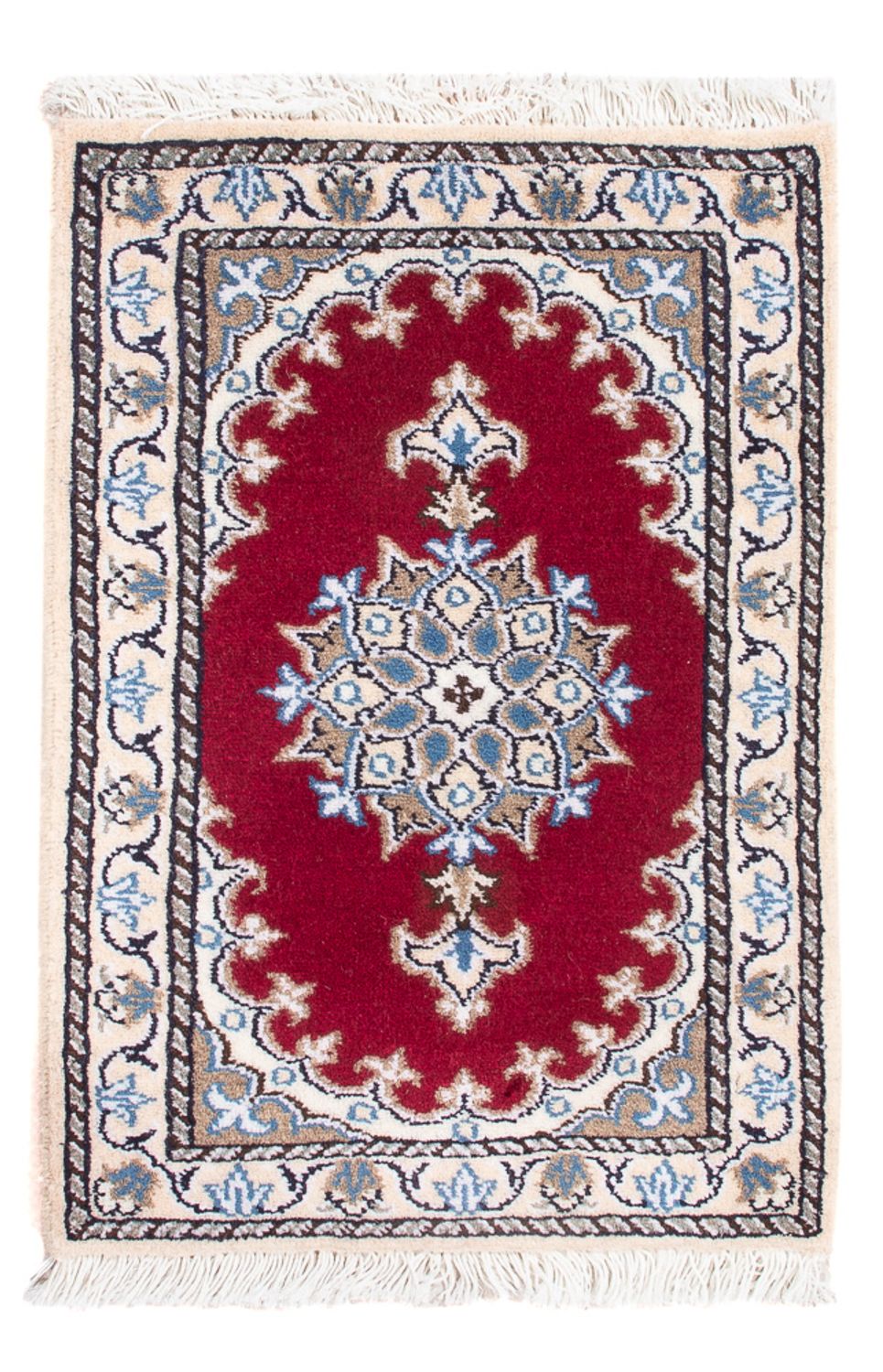 Alfombra Persa - Nain - Real - 60 x 40 cm - rojo