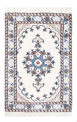 Alfombra Persa - Nain - Real - 60 x 40 cm - crema