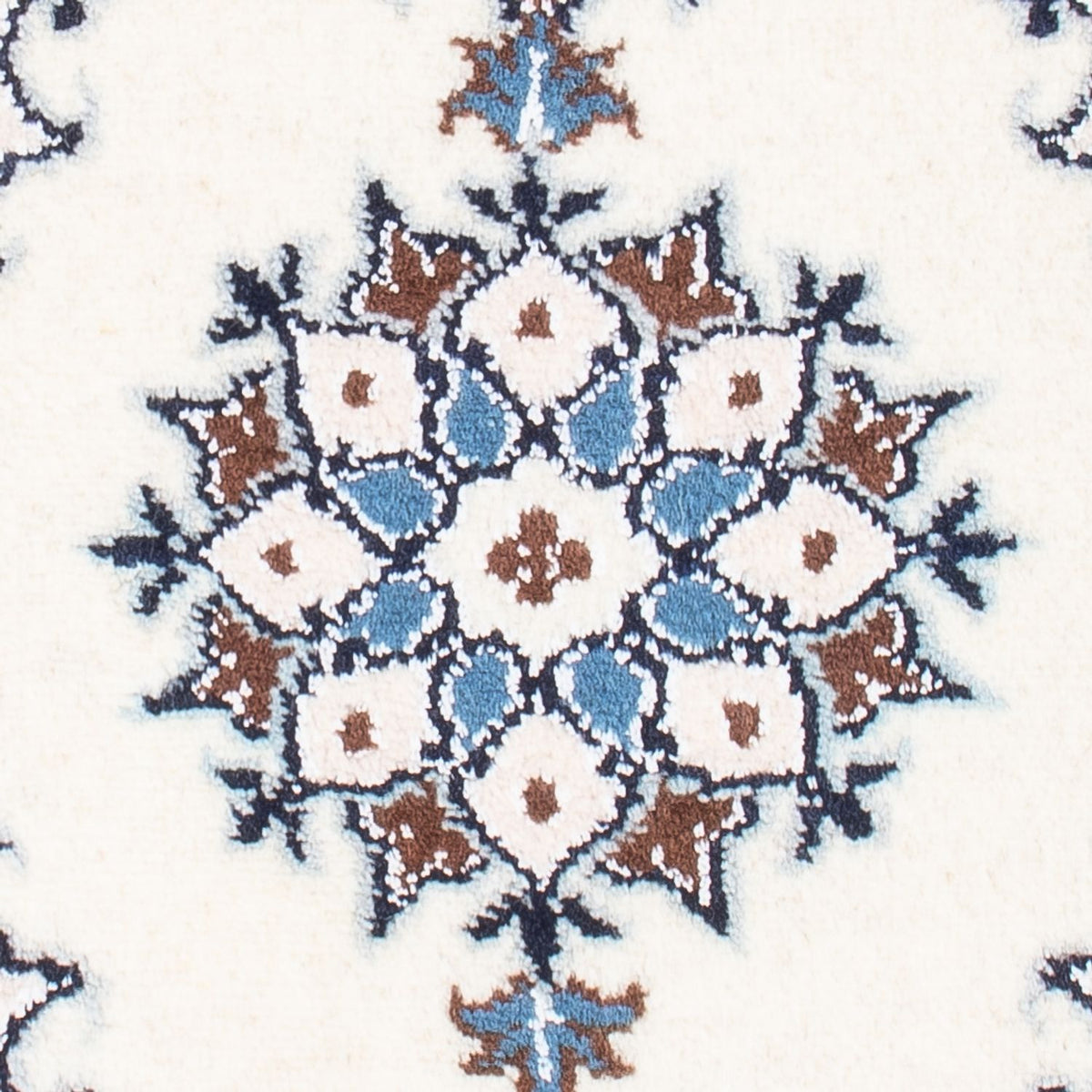 Alfombra Persa - Nain - Real - 60 x 40 cm - crema