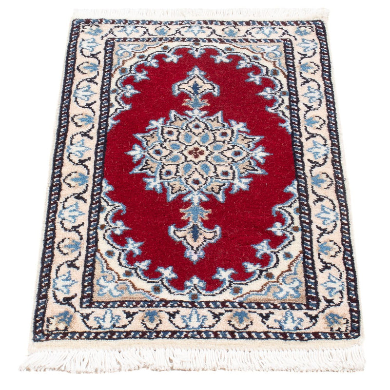 Alfombra Persa - Nain - Real - 60 x 40 cm - rojo