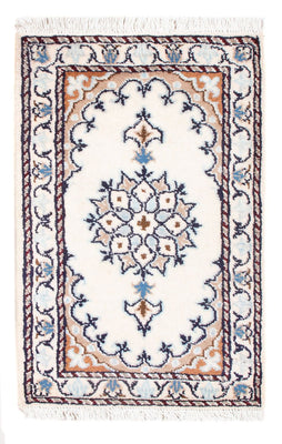 Alfombra Persa - Nain - Real - 60 x 40 cm - crema